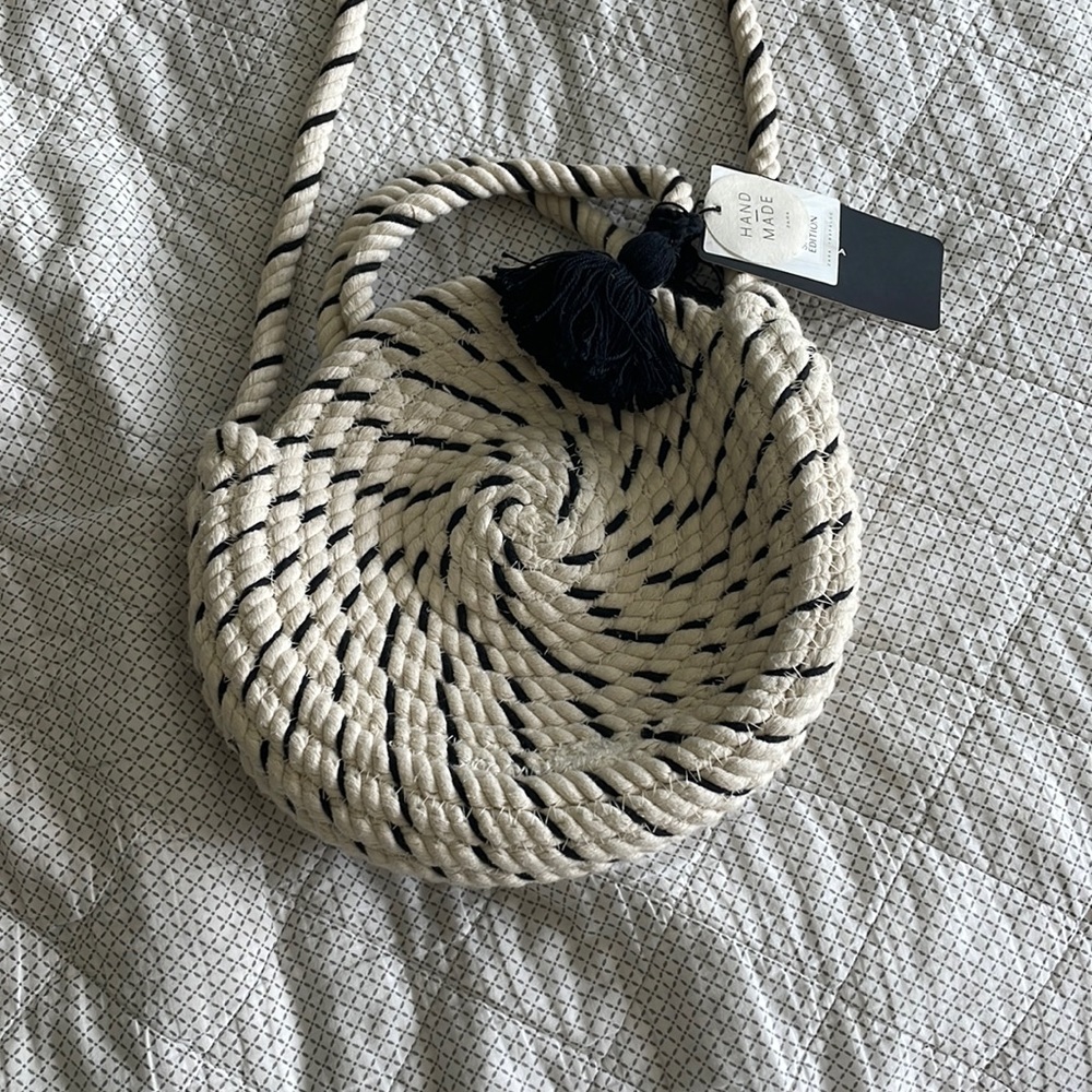 Zara woven purse